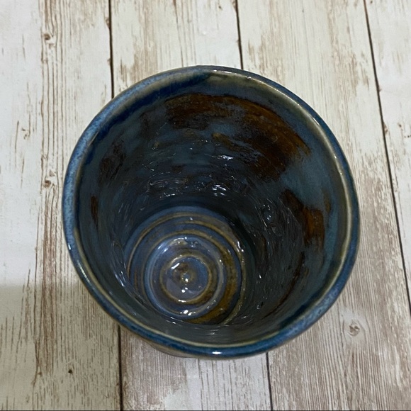 Signed Pottery Japanese Glazed Tea Cup - Picture 6 of 12